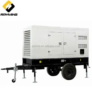 Prezzo del generatore Diesel trainabile 200kva montato su rimorchio di potenza 160KW