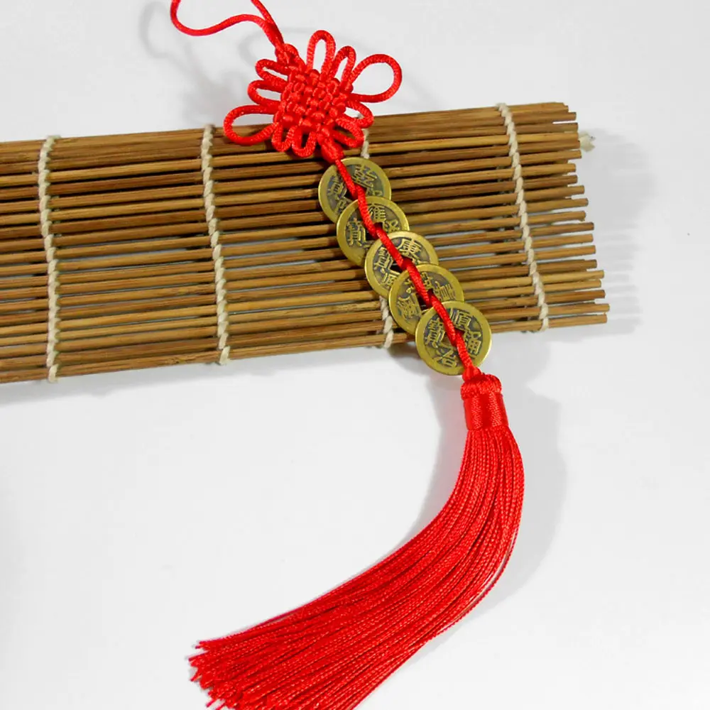 Feng Shui — pendentif rouge à deux pièces, fonction Feng Shui chinoise de couleur rouge, à neuf, pour la richesse et la santé