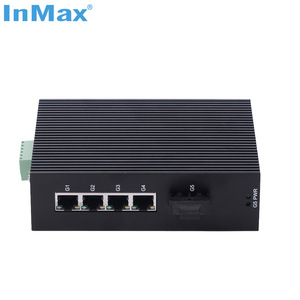 INMAX nhà sản xuất giá rẻ giá 5 cổng đầy đủ Gigabit công nghiệp sợi quang chuyển đổi Hub Marvell chip - Product Image 3