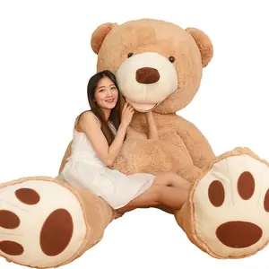 Shopify urso de pelúcia gigante, urso de pelúcia castanho de pelúcia 200cm para loja on-line