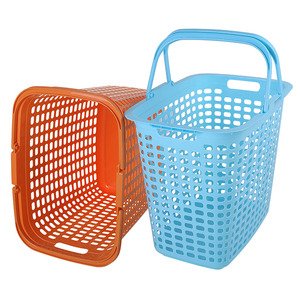 Cesti Portabiancheria Multifunzione in Plastica PP con Manici in Acciaio Inox, Capacità 35L, <span class=keywords><strong>per</strong></span> <span class=keywords><strong>Bagno</strong></span> e Vestiti - Product Image 1