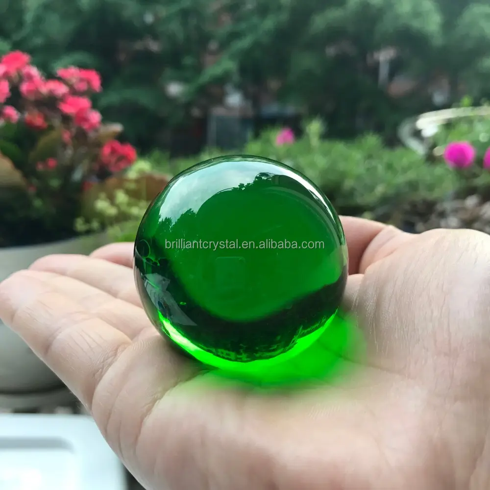 Magische Kristallkugel 60mm grün k9 glaskugel fengshui ball für heimtextilien