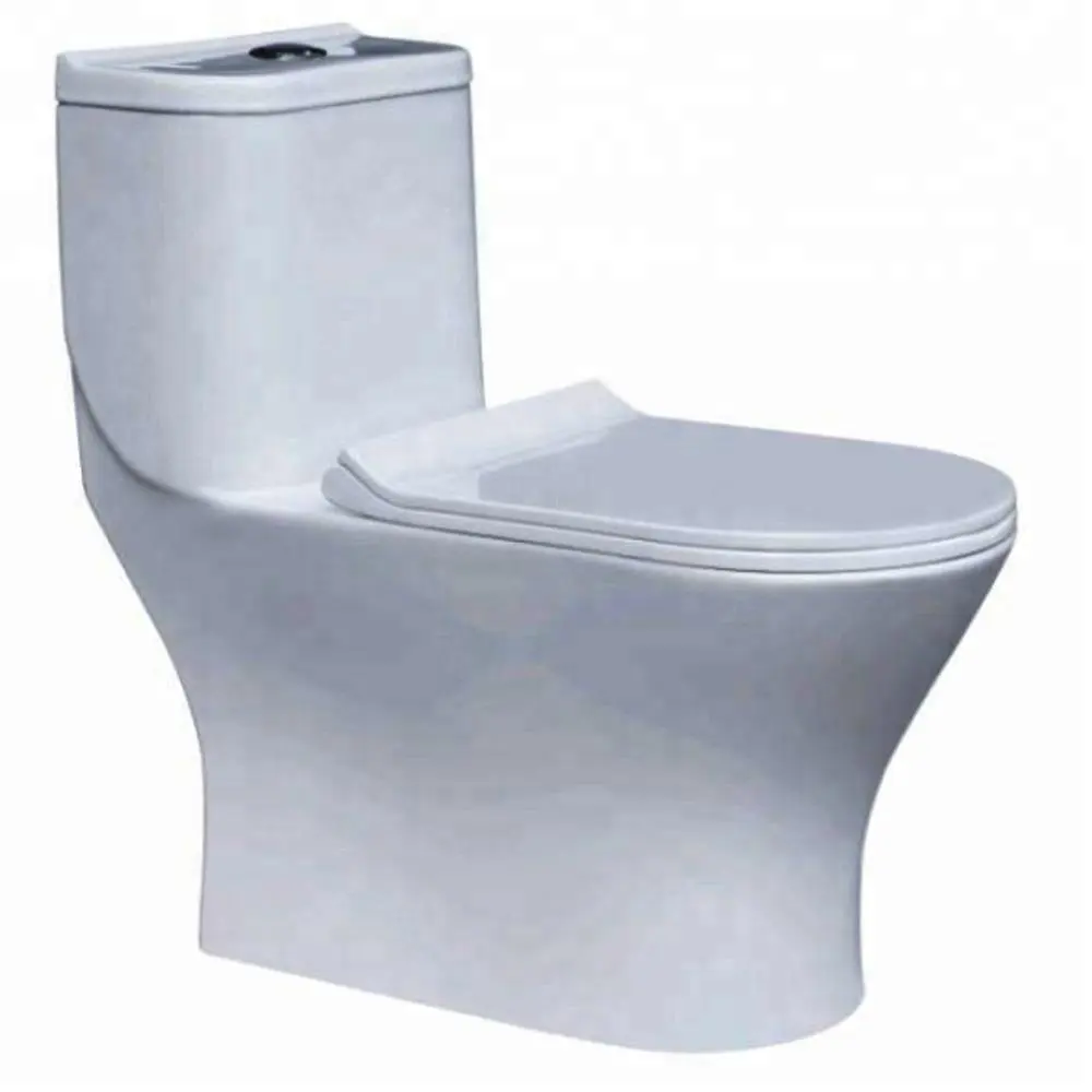 9253 Chinese Cheap Siphon Bathroom Ceramic WC Toilet Commode Cistern Bowl Sewer System Accessory