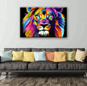Impresión en Lienzo, Pintura de Animales, Diseño Original, Arte Pop Moderno - Product Image 2