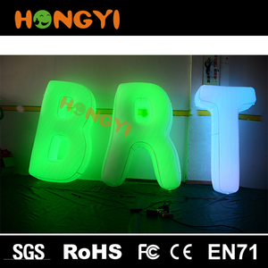 Barra al aire libre <span class=keywords><strong>gigante</strong></span> inflable de la letra del color claro de la letra del PVC del LED que hace publicidad de la luz decor - Product Image 5