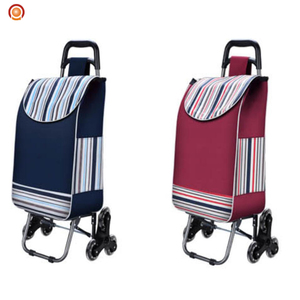 Logotipo personalizado 600d Oxford plegable peso ligero portátil carrito <span class=keywords><strong>de</strong></span> compras carro - Product Image 2