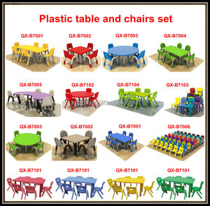 Mesa y Sillas de Comedor de Plástico Económicas QX-194G/ Mesa para Niños Pequeños/ Mesa y Sillas para Niños en Venta - Product Image 6