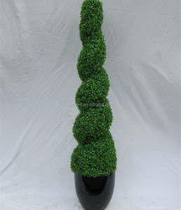 Plantas artificiais de milão, plantas topiárias de madeira, grama artificial de madeira, para jardim, plantas de grama