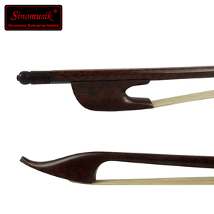 Fait à la main Sinomusik Snakewood <span class=keywords><strong>en</strong></span> <span class=keywords><strong>bois</strong></span> Vintage Baroque professionnel violon archet <span class=keywords><strong>en</strong></span> gros usine prix chaîne accessoires musicaux - Product Image 2