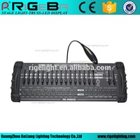 Dj contrôleur programmable 384 canal 16 curseur console d'éclairage de scène DMX512 console