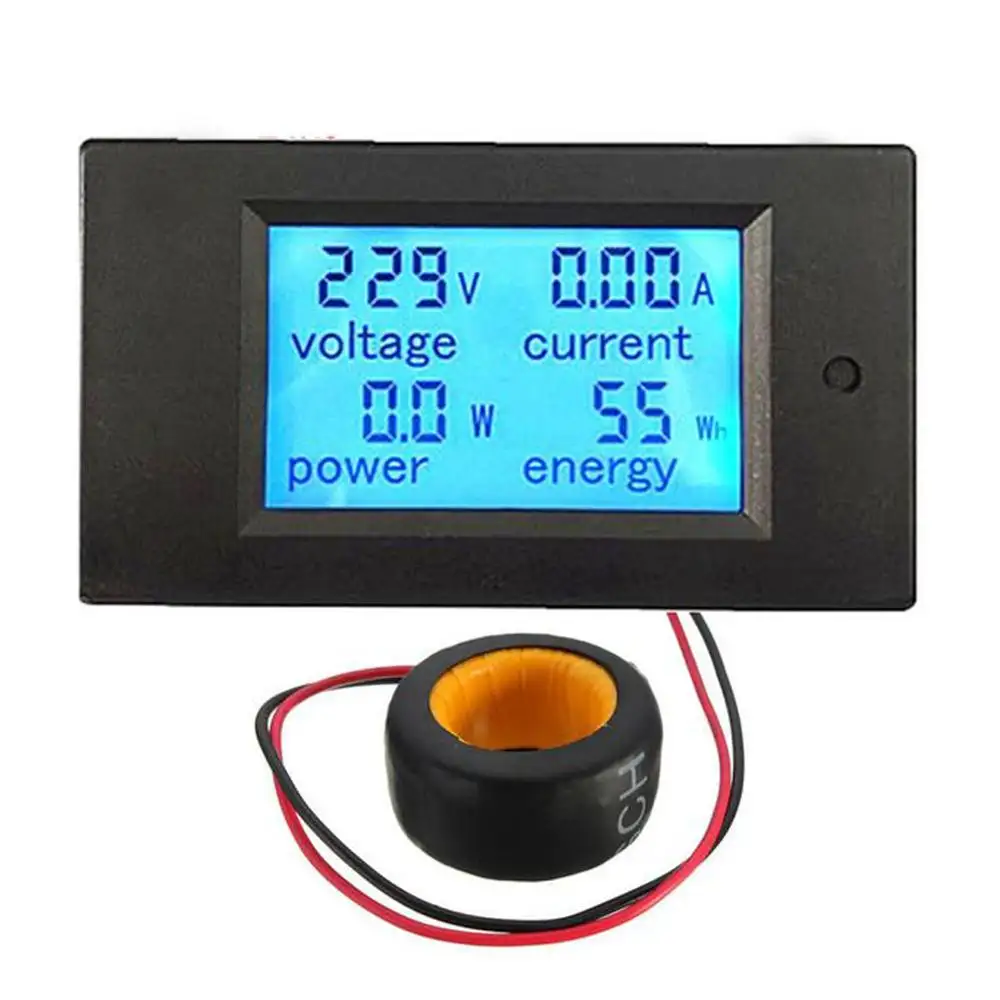 Digital AC Voltage Meters 100A/80 260V Power EnergyアナログVoltmeter Ammeter電流Amps Volt計LCD、電圧計と電流計