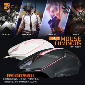 R8 3D Cáp Usb Tại Nhà Văn Phòng Đèn Nền Chuột Quang Có Dây <span class=keywords><strong>800</strong></span> <span class=keywords><strong>Dpi</strong></span> Chuột Phổ Quát - Product Image 3