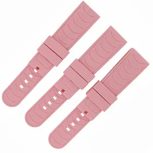 Custom colorful stylish sports watches silicone band rubber strap with tang buckle fit for men and women