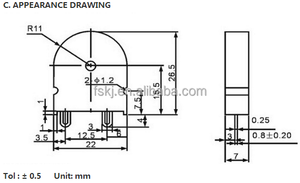 Piezo <span class=keywords><strong>Buzzer</strong></span> Oven Microwave 80Db, 3V untuk Oven Microwave FSR-2270 - Product Image 3