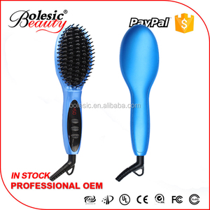 En céramique Défrisage Brosse Cheveux LCD affichage simplement lisseur brosse électrique cheveux peigne - Product Image 2
