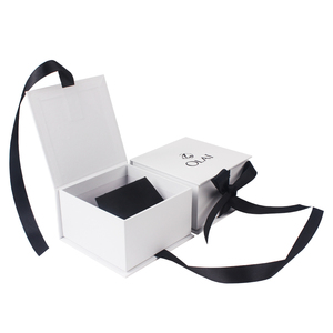 Fatti a mano di lusso eco-friendly di cartone scatola di gioielli all'ingrosso, logo personalizzato stampato contenitore di monili di carta, contenitore di monili di imballaggio - Product Image 3