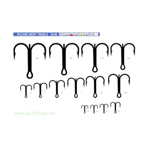 Red Treble Hooks 72A Thép Carbon Cao Sản Xuất Móc Câu Nhà Máy