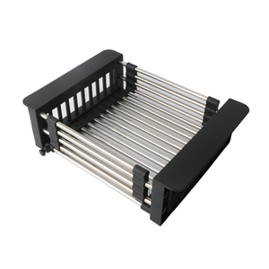Scolapiatti Retrattile da Appendere al Lavello, Portaoggetti in Acciaio Inox per <span class=keywords><strong>Cucina</strong></span> - Product Image 6