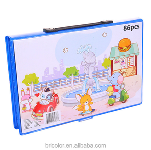 Set Artistico per Studenti con Scatola in Plastica, Set da <span class=keywords><strong>Disegno</strong></span> con Pennarelli ad Acqua e <span class=keywords><strong>Matite</strong></span> Colorate per Bambini - Product Image 3