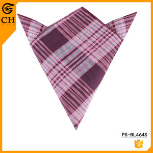 Trend 2020 High Quality Plaid Woven Pattern Cufflink Bow Tie Handkerchief and <strong>Suspender</strong> Custom 100% Silk Tie <strong>Sets</strong> for Men - Product Image 4