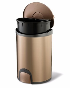 15L Vàng Sang Trọng Tự Động Sử Dụng Nhà Toe Kick Thép Không Gỉ Cảm Biến Thông Minh Thùng Rác Bin Rác - Product Image 2