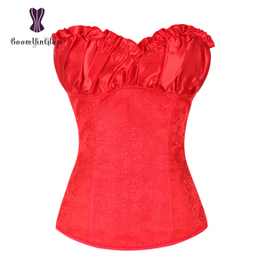 <span class=keywords><strong>Corset</strong></span> Jacquard pour femme, élégant, style Renaissance, bustier princesse, motif Paisley, grandes tailles, noir, XXXXX-L - Product Image 6