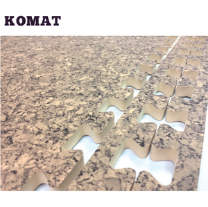 Tapete de Piso de Plástico Impreso Encastrable KOMAT HO-02, Color Marrón Claro, Ecológico, Impermeable y Resistente a los Arañazos, 60x60cm - Product Image 5