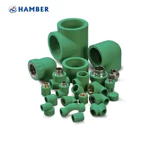 Din 8077/78 accessori per tubi ppr standard din standard di tubo di raccordo raccordi per tubi ppr verde