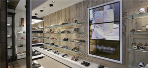 Free Design Cheap Price Wall Mount Glass Retail <strong>Shoe</strong> Shelf <strong>Display</strong> for Shops - Product Image 3