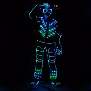 LED Lumineux costume avec numérique LED masque gants chaussures couverture lumineux vêtements LED costume - Product Image 6