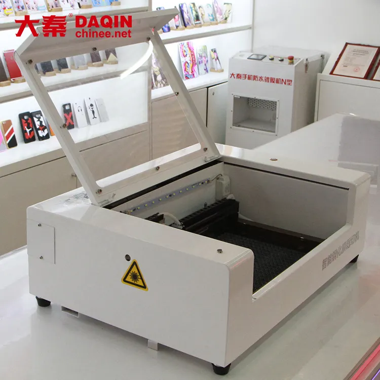 Daqin software profesional Control láser de vidrio templado protector de pantalla de la máquina de corte