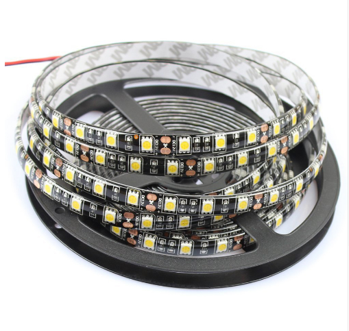 A2-Blue LED Strip 5050 Black PCB DC12V Flexible LED Light 60 LED/m 5m/lot Emitting Color(Blue) RGB 5050 LED Strip