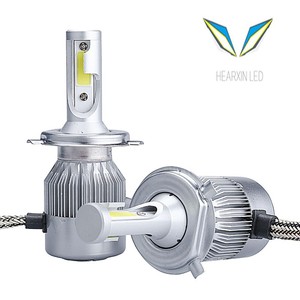 12V 24V <span class=keywords><strong>LED</strong></span> fari per auto COB H4 H7 <span class=keywords><strong>H3</strong></span> H11 HB4 fari fari 50W 8000LM lampadine H1 <span class=keywords><strong>LED</strong></span> lampade per auto 6000K 6500K C6 - Product Image 4