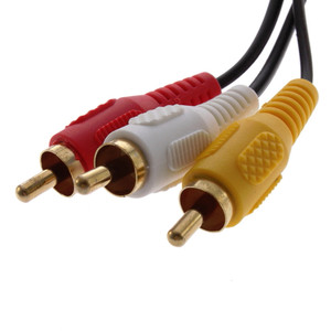 DHL FEDEX UPS LIVRAISON GRATUITE 1.8m 6FT Plaqué Or AV RCA Vidéo Audio A/V Câble Composite Cordon pour Sega <span class=keywords><strong>Saturn</strong></span> AV Câble - Product Image 3