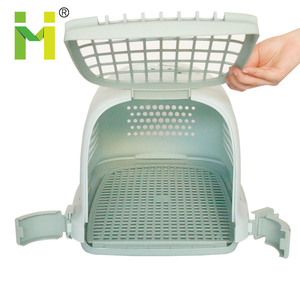 <span class=keywords><strong>Cage</strong></span> de voyage en plastique pour chien et chat, avec grande porte, portable, à la mode, idéale en voyage, nouveauté 2020