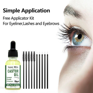 100% Puro Olio di Ricino Biologico Dei Capelli Olio di Crescita Ciglia e <span class=keywords><strong>Sopracciglia</strong></span> e Unghie OEM In magazzino - Product Image 2