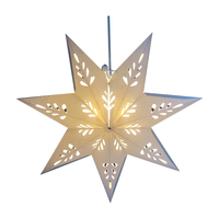 Lampes étoiles blanches pliantes, lanterne pour extérieur et intérieur, pour fête de vacances, vente en gros, pièces