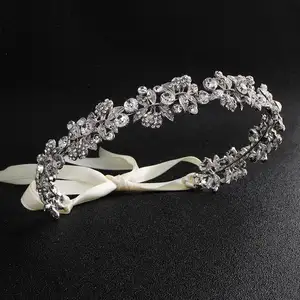 Glanzende hoofdband bridal tiara wedding crystal hoofdtooi