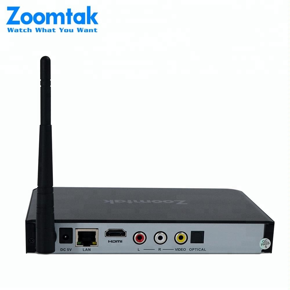 Zoomtak T8plus-2 ott android canlı tv kutusu octa çekirdekli 4 K streaming tv kutusu xbmc media player arapça kanallar iptv kutu