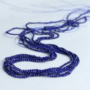 2mm facetas ronda cuentas de 16 pulgadas de lapis lazuli natural