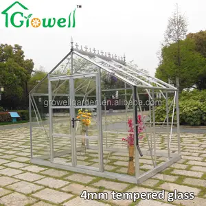 Double Door Tempered Glass Greenhouse