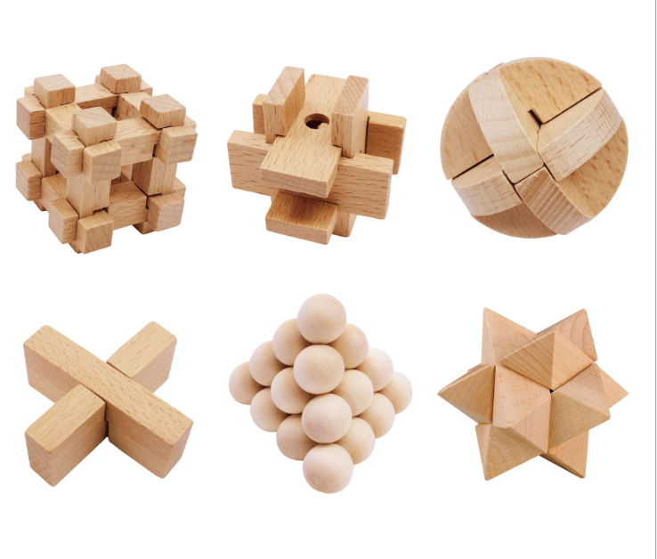 Wooden Puzzle Brain Teaser 3D Puzzles