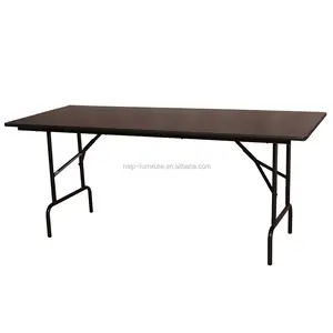 Rectangular wood fold away dinner table