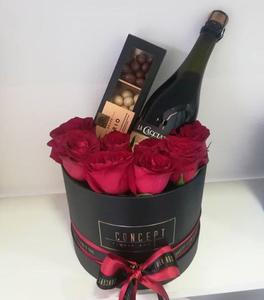 Custom Made Round Special <strong>Floral</strong> <strong>Boxes</strong> with Recycled Materials Paperboard UV Coating - Product Image 6