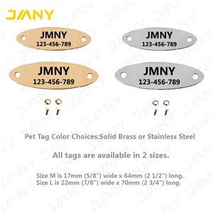 Tùy chỉnh Kích Thước Biểu Tượng Khắc Brass <span class=keywords><strong>Oval</strong></span> Tên Tấm với Lỗ Vít - Product Image 2