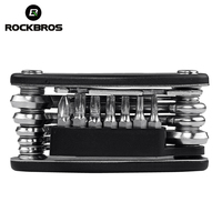 ROCKBROS Kit d'Outils de Réparation Multi-Fonctions pour Vélos, VTT, Clé Hexagonale, Clé à Rayons, Tournevis