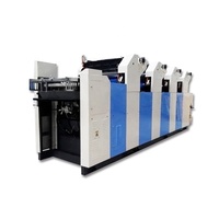 Machine d'impression offset automatique de sacs non tissés ZR456II 4 couleurs 16x22