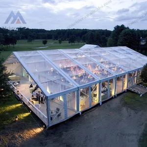 Grande barraca transparente do casamento do teto para banquete ao ar livre