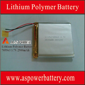 P705563 перезаряжаемые 3.7V 2500mAh Lipo аккумулятор для цифровых продуктов и GPS - Product Image 1