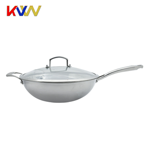 Vente chaude chinois 3-ply <span class=keywords><strong>induction</strong></span> en acier inoxydable gaz <span class=keywords><strong>wok</strong></span> cuisinière pour la <span class=keywords><strong>cuisine</strong></span> - Product Image 3